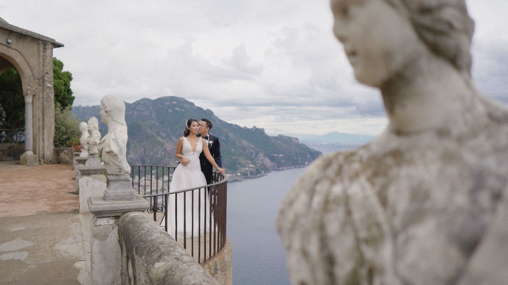 villa cimbrone ravello bride groom eventsbypaulina wedding videographer