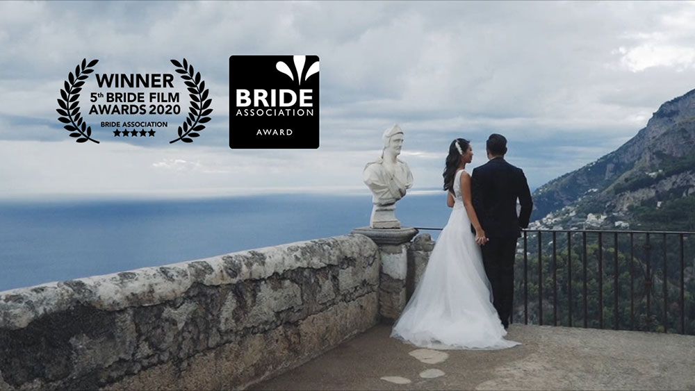 wedding videographer award bride association dolcevita amalfi ravello villa cimbrone