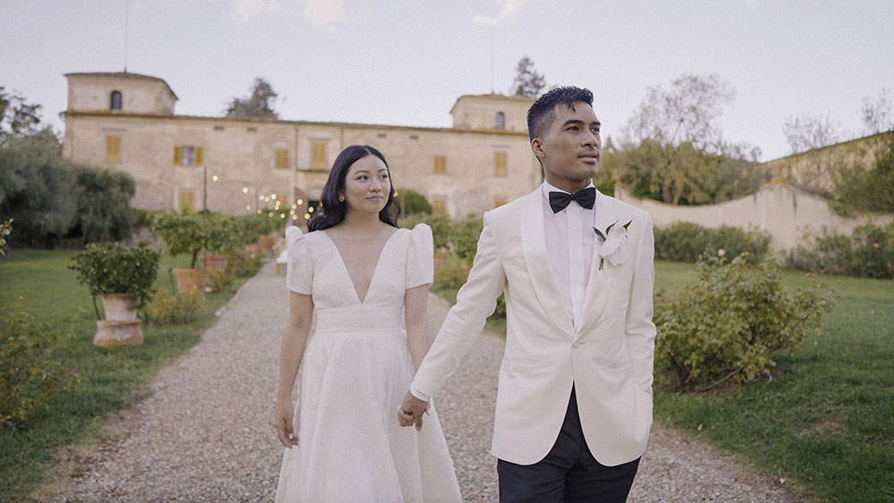 filipino wedding villa medicea di liliano florence tuscany videography