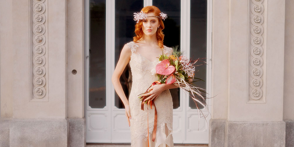 elvira gramano wedding bride dress lake como villa grumello video